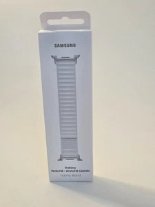 Bracelet en tissu Samsung - Galaxy Watch8/Classic, blanc, S/M - Photo 1 sur 7