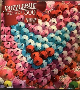 500 Pieces Jigsaw Puzzle Colorful Paper Umbrellas Puzzlebug Deluxe 20 X 12 - Picture 1 of 2