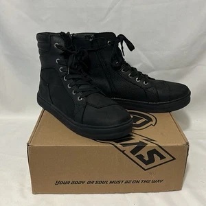 IRON JIAS JIA-XZ006 Motorcycle Shoes Mens Size US 12.5 Black - Picture 1 of 7