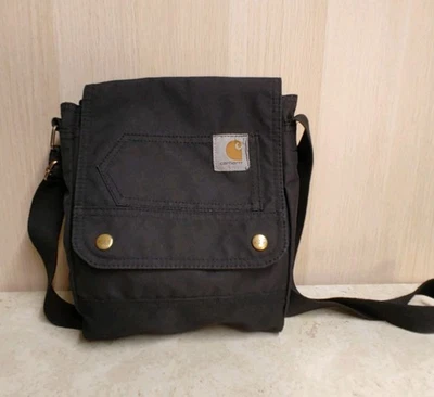 Carhartt女式斜挎包可携带钱包黑色帆布 — 第 1/4 张图片