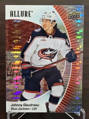 2023-24 UD Allure Johnny Gaudreau Red Rainbow #43 Columbus Blue Jackets - Image 1 of 2