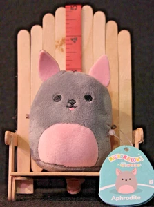 Micromallow de 2,5" nuevo con etiquetas de Squishmallow - "Aphrodite the Dog" MM2 #415 - Imagen 1 de 2