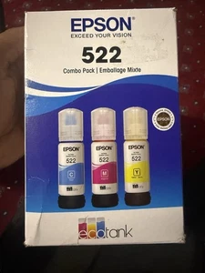 Epson 522 EcoTank Color CMY Bottiglie di inchiostro confezione da 3 Ex 2029 - Foto 1 di 3