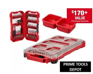 Milwaukee SHOCKWAVE Impact Duty Alloy Steel Screw Driver Bit Set 70pcs + PACKOUT - Picture 1 of 13