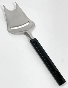 Coltello affettatrice vintage Hackman Finlandia inox CHEESE PLANE forchetta manico nero 8 5/8" - Foto 1 di 13