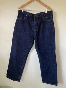 Vintage Harley Davidson Riding Plaid lined Denim Jeans 38x30 EUC - Picture 1 of 10