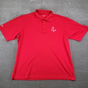 Boston Red Sox Shirt Antigua Polo Short Sleeve Performance Mens Size L - Picture 1 of 11
