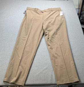 Van Heusen Flex Fit Pants Mens 40x32 Straight Fit Khaki NWT - Picture 1 of 10