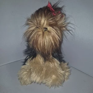 Bearington Collection Yorkshire Terrier Dog Plush Realistic Look 12” - Picture 1 of 4