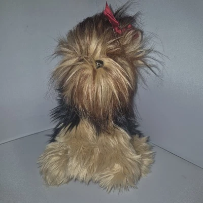 Bearington Collection Yorkshire Terrier Dog Plush Realistic Look 12” - Image 1 of 4