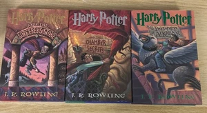 Harry Potter Hardcover Books (Years 1-3) Rowling First American Editions Early P - Picture 1 of 6