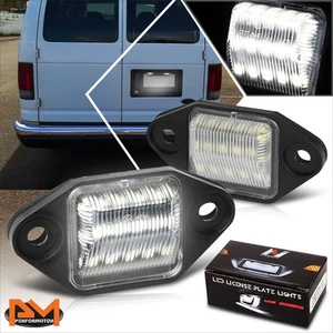 Nuvision White LED License Plate Lights for 99-14 E150-E450 Econoline/Super Duty - Picture 1 of 7