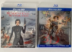 Resident Evil Retribution / Afterlife 3D Blu Ray Set - Picture 1 of 4