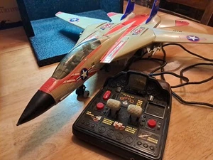 Jet caccia remoto Grumman F14 Tomcat 1990 nuovo cavo luminoso. *Testato* - Foto 1 di 12