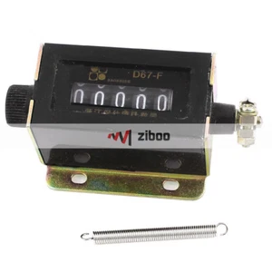 Contador de tracción mecánico de 5 dígitos con carcasa de plástico D67-F tono dorado 8 x 4,6 x 3,4 cm✦ - Imagen 1 de 4