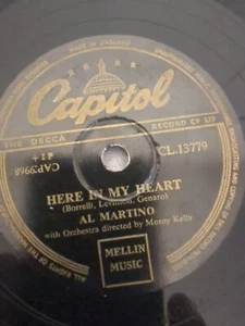 AL MARTINO HERE IN MY HEART 78RPM CAPITOL CL.13779 - Picture 1 of 4