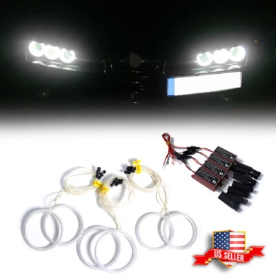 Set For 2005-2011 Alfa Romeo 159 Angel Eyes CCFL LED Halo Rings Headlights Lamps - image 1 of 4