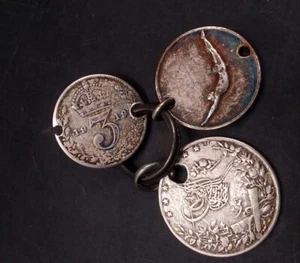 X3 Vintage/Antique Silver Coins Inc Ottoman - Picture 1 of 3
