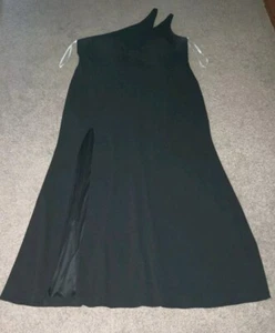 DB Studio Gr. 22 Festkleid schwarz Frontschlitz Reißverschluss hinten integrierte Cups Maxi - Bild 1 von 10