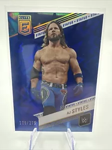 2023 Panini Donruss Elite WWE AJ Styles Stato Esplosione /275 Wrestling - Foto 1 di 3