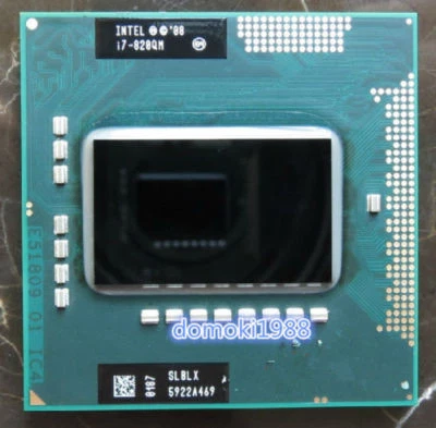 Intel Core i7-820QM SLBLX QUAD-CORE 1.73G 8M PGA 988 CPU BY80607002904AK - Image 1 of 4