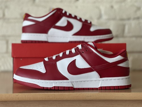 YEEZY Nike Dunk Low Retro USC Gym Red University G Cardinal DD1391 602 Uomo Taglia 11