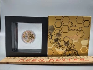 2021 1oz Silver Proof Coin 1000 Francs Cameroon Always Bee Yourself 500 Mintage - Picture 1 of 5
