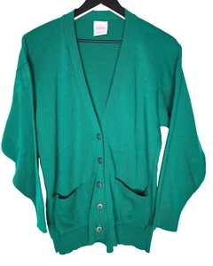Maglione cardigan da donna vintage verde Alberoy taglia L - Foto 1 di 4