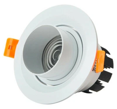 BONJOURLED 3W LED COB Spotlight Recessed Downlight Zoom Beam Angle Adjustable Ceiling Lamp