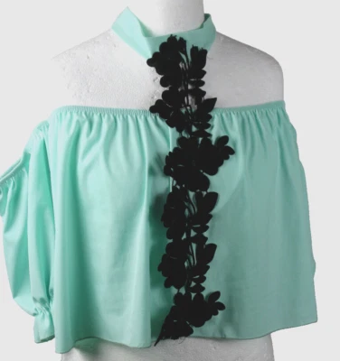 Scarlet Jones Paris Blusa Anudado Al Cuello Mujer Gr.38,Nuevo - Imagen 1 de 4