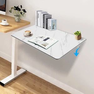 Folding Computer Desk Home Office Study Wall Mount Laptop Table Space Saving - Picture 1 of 19