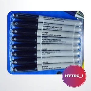 Permanent Black Super Markers Premium Fine Point Markers Pen Bulk Texta x 40/50 - Picture 1 of 3