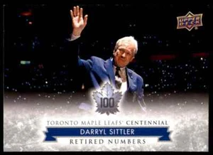 2017-18 UD Maple Leafs Centennial Números Retirados Darryl Sittler #133 - Imagen 1 de 2