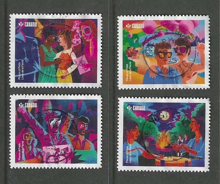 2025 Places of Pride Complete BK stamps CDS Cancel USED - Image 1 of 1