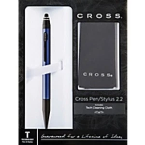 Cross Tech 2.2 Blue lacquer/Matte Black Appointments Dual Function Ballpoint Pen - Picture 1 of 3