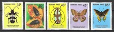 Burkina Faso 1986 Insects Butterfly Schmetterlinge Papillons Moth compl set MNH