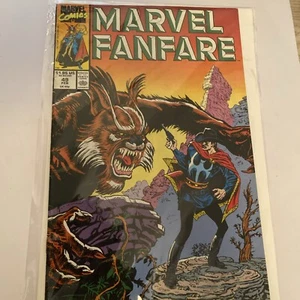 Marvel Fanfare 49 NM+ 9.6 Copper Age Newsstand Edition Doctor Strange 1990 - Picture 1 of 2