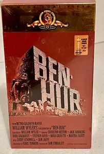 Ben Hur (VHS, 1988) Charlton Heston 2 Tape set MGM 1959 Best Picture New Sealed - Picture 1 of 3