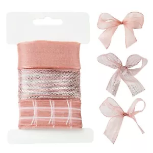 15 Yards Polyester Striped Ribbons for Flower Gifts Home Wedding Party Decor - Picture 1 of 6