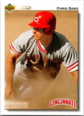 1992 Upper Deck - #123 Chris Sabo - Image 1 of 2