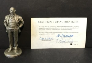 Lance Pewter President William Howard Taft 1909 Albert Petitto Sculpture Statue - Picture 1 of 7