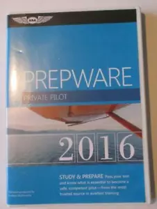 ASA Prepware PRIVATE PILOT 2016 (CD: WIN/ MAC Software + Key) Study & Pass Test - Picture 1 of 6