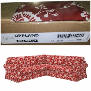 IKEA UPPLAND Bezug für Ecksofa Virestad rot weiß Schonbezug 804.727.17 - Bild 1 von 1
