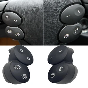 Black Steering Wheel Control Button For Mercedes Benz CLS Class W219 2007-2009 - Bild 1 von 6