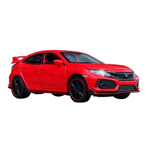 Red 1/32 Model Car Alloy Diecast Toy Vehicle Collection For Honda Civic Type R - Picture 1 of 8