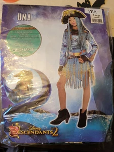 Disney Uma Girls Deluxe Costume Halloween Descendants 2 Pirate Size Large 12-14 - Picture 1 of 3