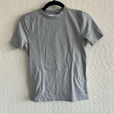 Nordstrom Rack Kids Boys Solid Cotton Blend Gray T Shirt Size Medium 8/10 - Image 1 of 4