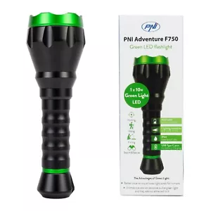PNI Alu Jagdtaschenlampe F750 grüne LED 10W, 500lm 850m - Bild 1 von 10