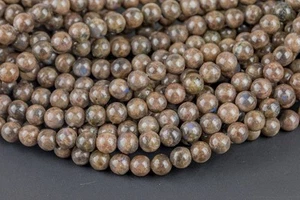 Genuine Chocolate Labradorite Gemstone 6 MM Round Smooth Beads Strand 15.5" - Picture 1 of 4