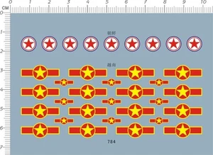 1/144 1/72 Korean Vietnamese Air Force VEENAF Fighter Roundel Model Decal - Picture 1 of 1